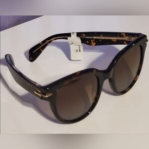 Rag & Bone RNB 1003S Havana Crystal Polarized Sunglasses